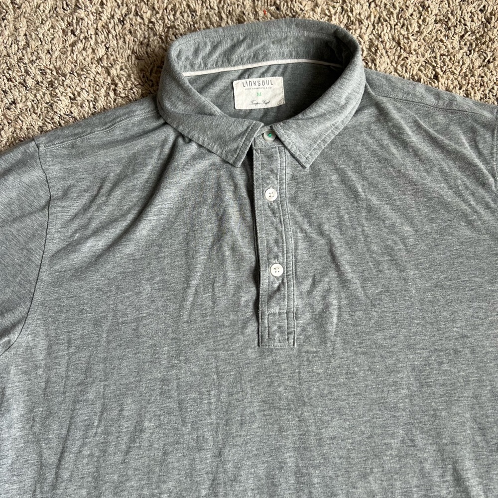 Linksoul Golf Polo Shirt Medium Grey
